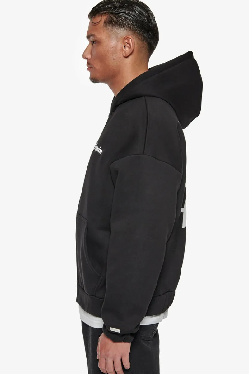 Zipper<Dropsize Heavy Oversize Dream Without Fear Zip Hoodie Black