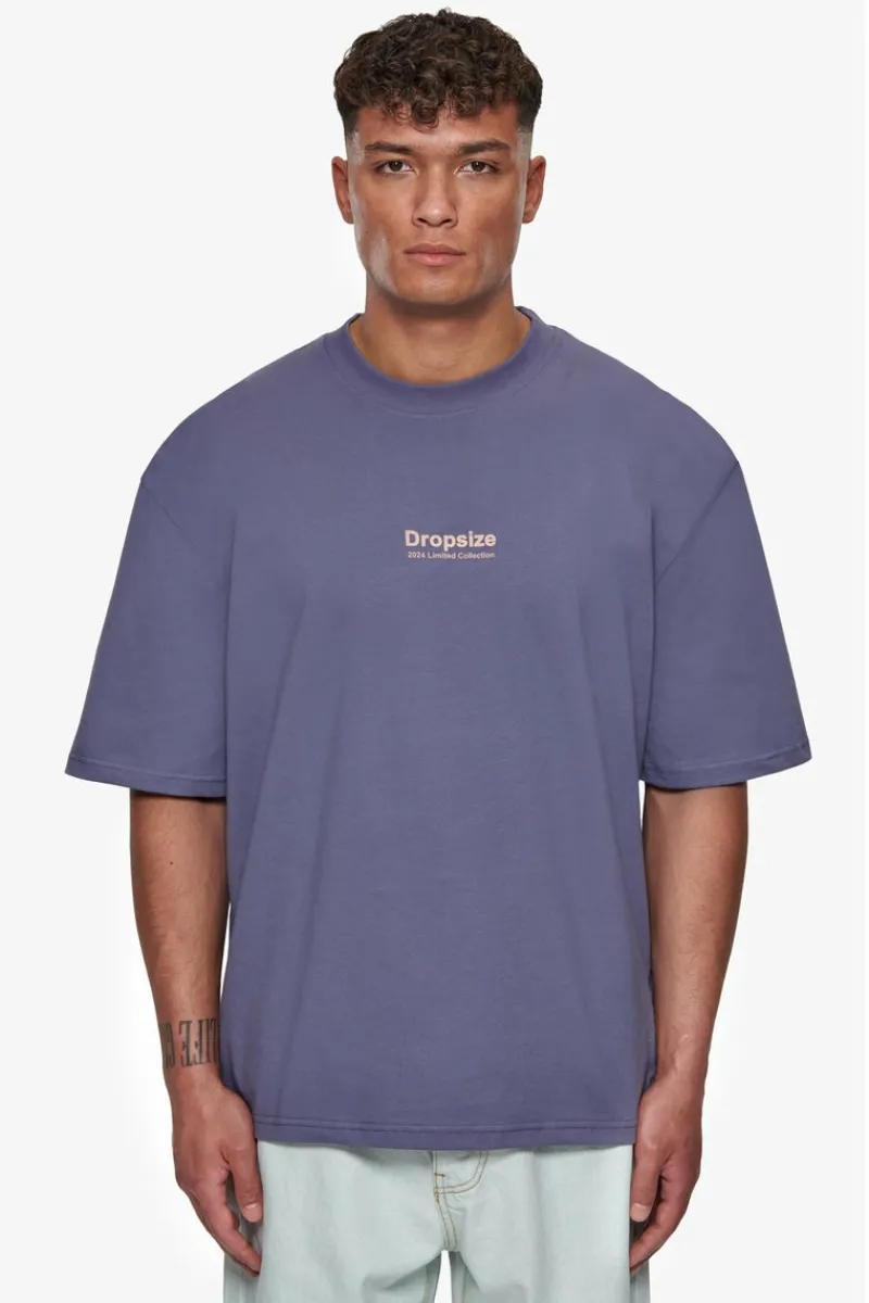 T-Shirt<Dropsize Heavy Oversized World Wide T-Shirt Granite