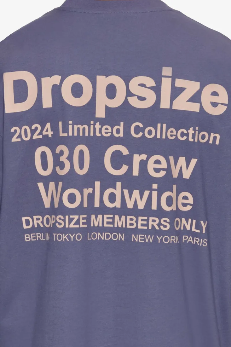 T-Shirt<Dropsize Heavy Oversized World Wide T-Shirt Granite