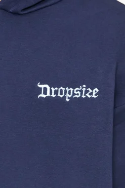 Hoodie<Dropsize Heavy Oversize Embo Hoodie Black Iris