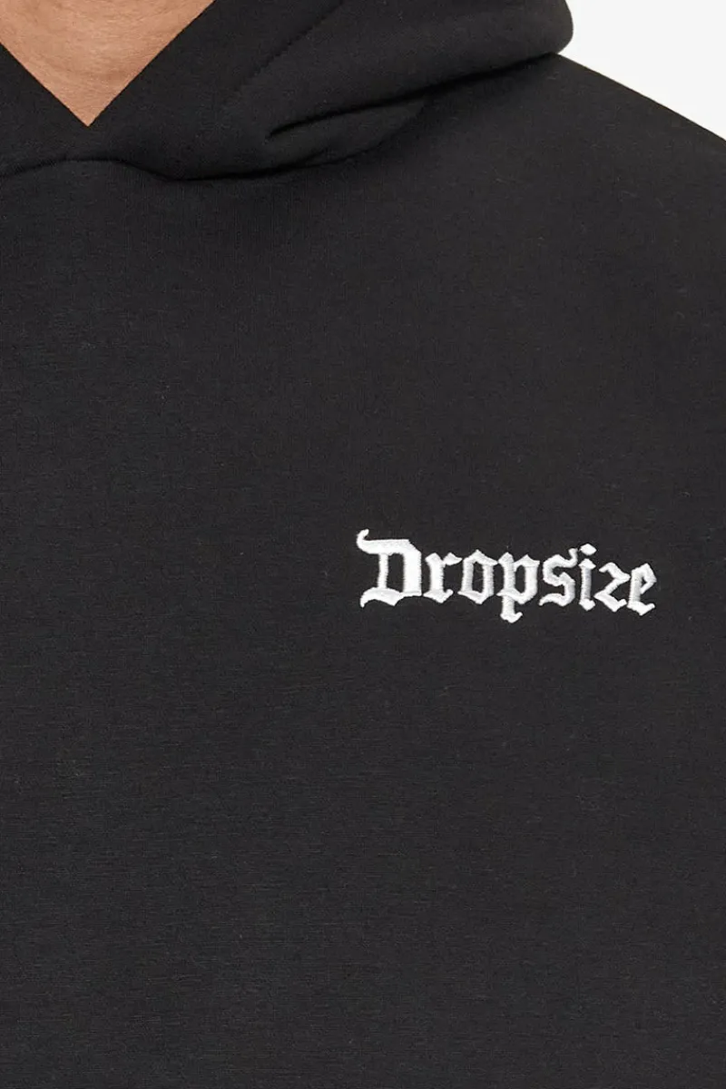 Hoodie<Dropsize Heavy Oversize Embo Hoodie Black