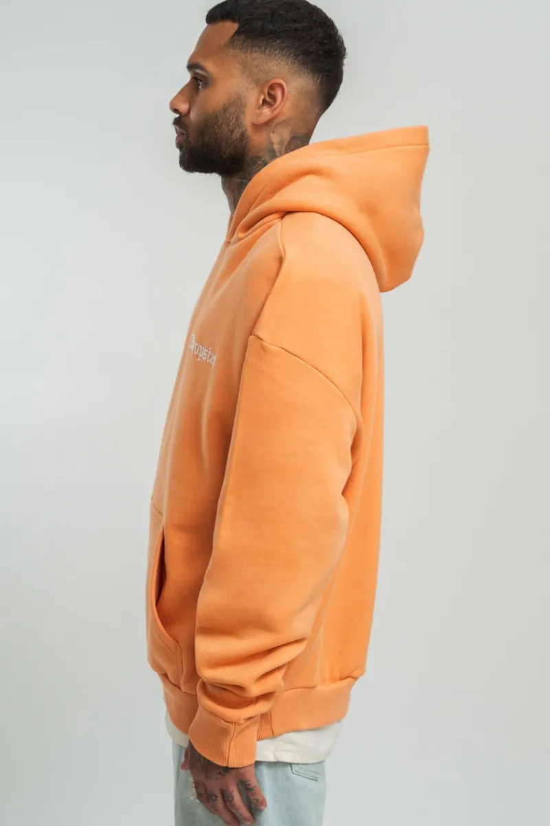 Hoodie<Dropsize Heavy Oversize Embo Hoodie Coral