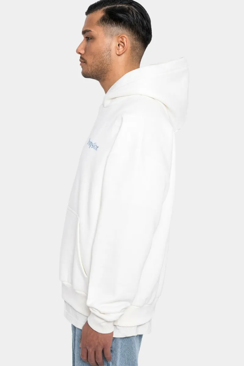 Hoodie<Dropsize Heavy Oversize Embo Hoodie Cream/Babyblue
