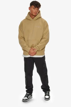 Hoodie<Dropsize Heavy Oversize Embo Hoodie Light Brown