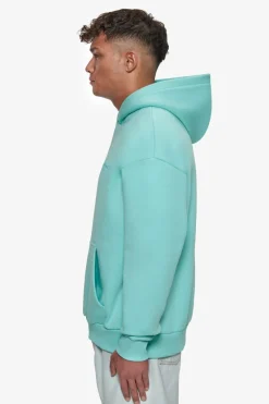 Hoodie<Dropsize Heavy Oversize Embo Hoodie Turquoise