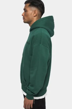 Hoodie<Dropsize Heavy Oversize Embo Hoodie Washed Green