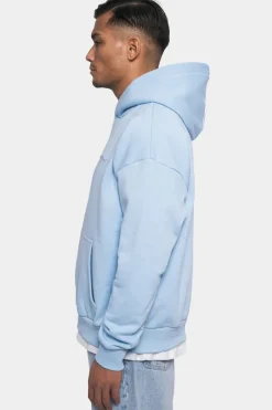 Hoodie<Dropsize Heavy Oversize Embo Tone N Tone Hoodie Babyblue