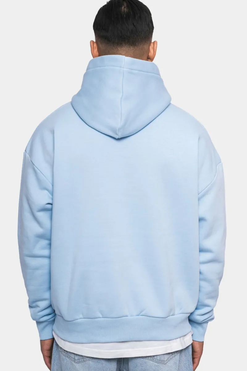Hoodie<Dropsize Heavy Oversize Embo Tone N Tone Hoodie Babyblue