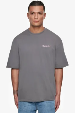 T-Shirt<Dropsize Heavy Oversize Embo T-Shirt Anthrazit