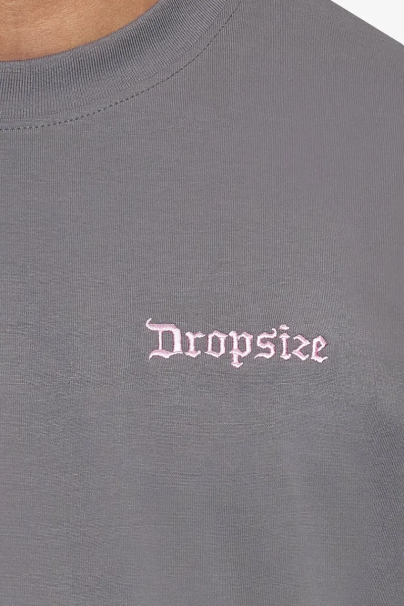 T-Shirt<Dropsize Heavy Oversize Embo T-Shirt Anthrazit