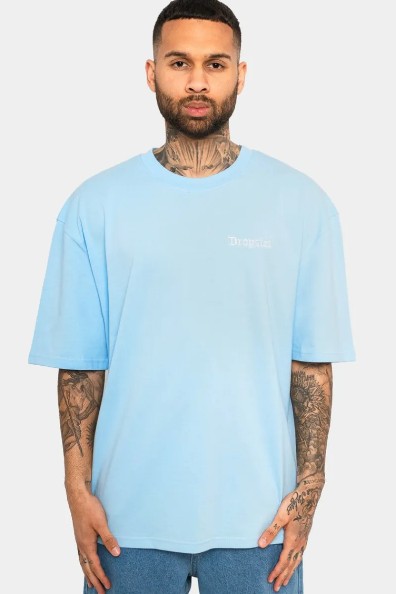 T-Shirt<Dropsize Heavy Oversize Embo T-Shirt Baby Blue