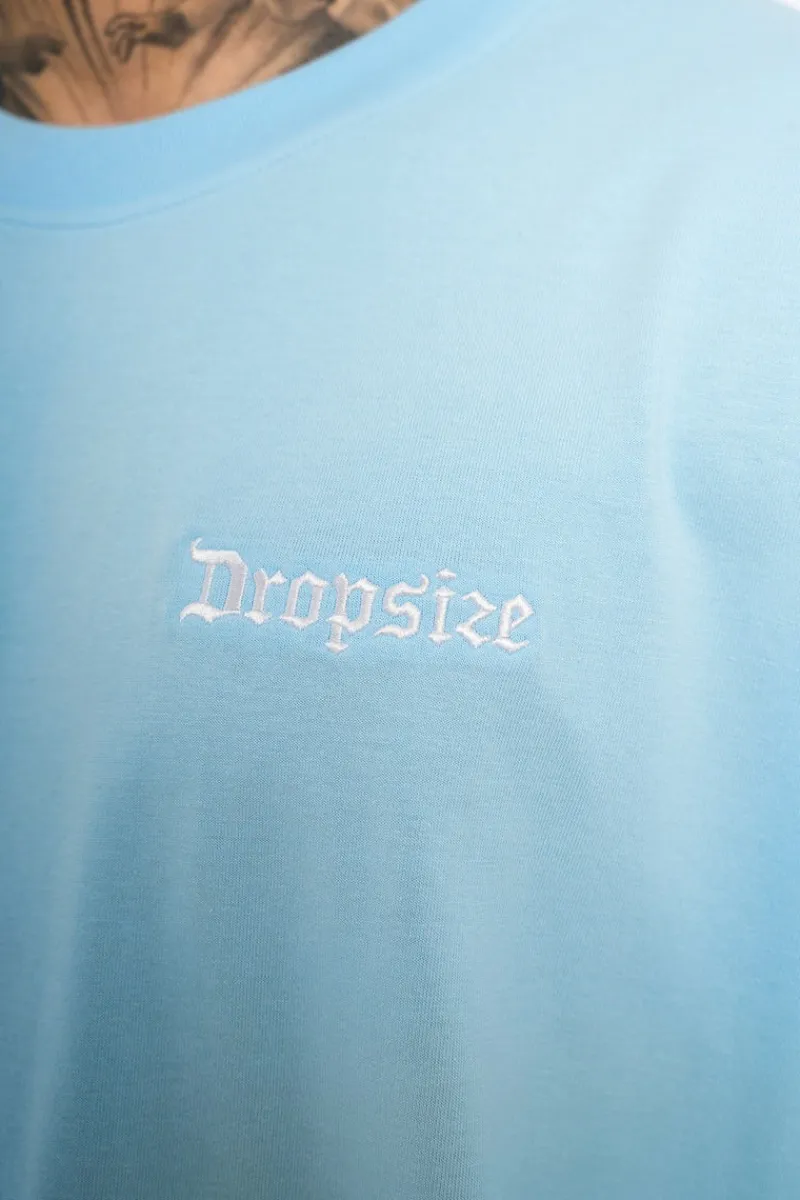 T-Shirt<Dropsize Heavy Oversize Embo T-Shirt Baby Blue