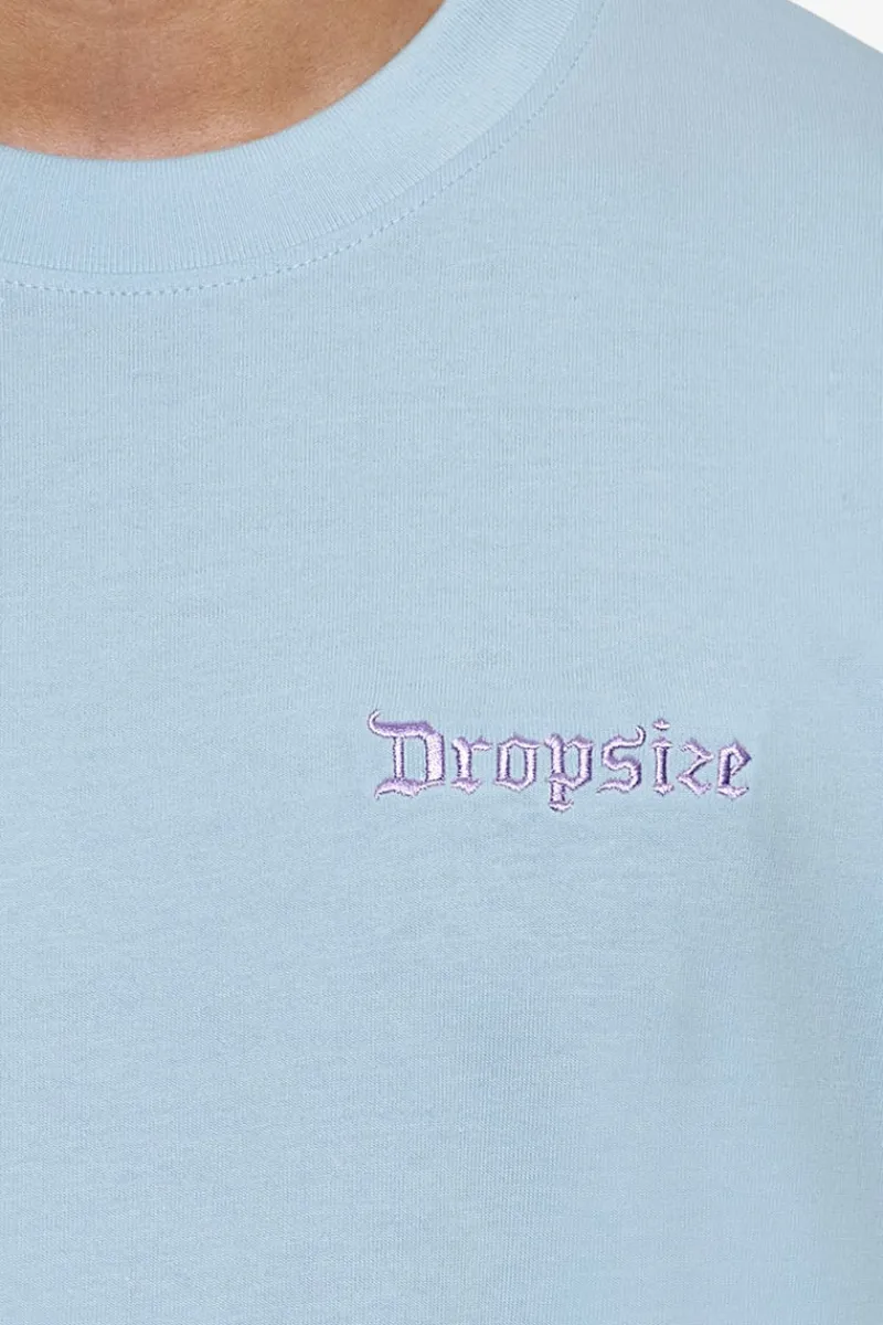 T-Shirt<Dropsize Heavy Oversize Embo T-Shirt Baby Blue