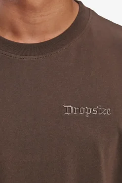 T-Shirt<Dropsize Heavy Oversize Embo T-Shirt Chocolate Brown