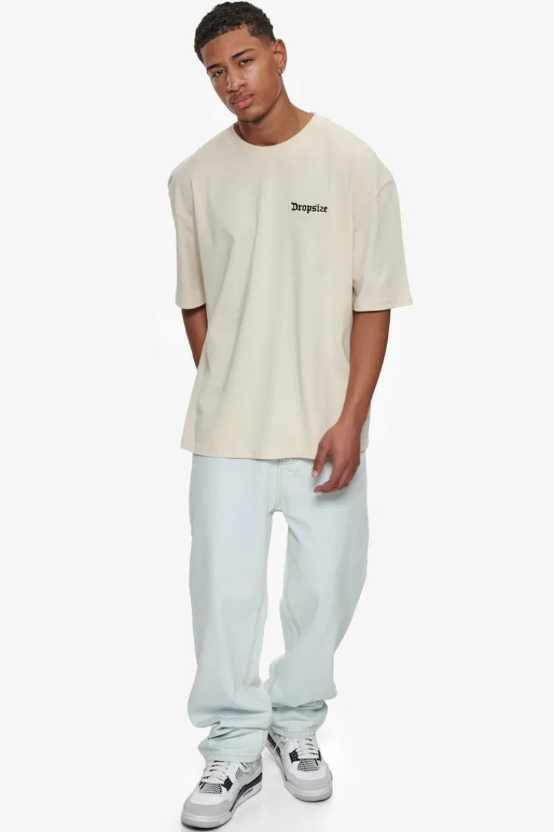 T-Shirt<Dropsize Heavy Oversize Embo T-Shirt Coconut Milk