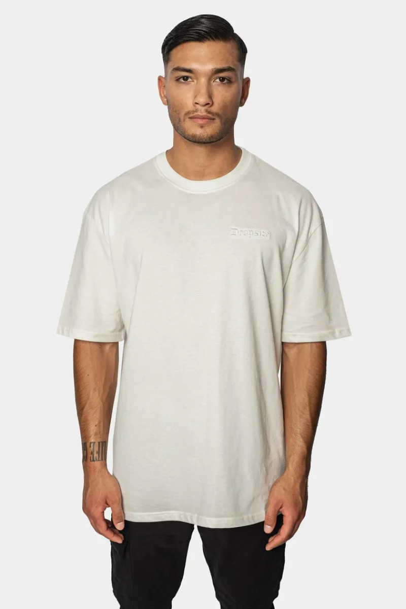 T-Shirt<Dropsize Heavy Oversize Embo T-Shirt Cream White