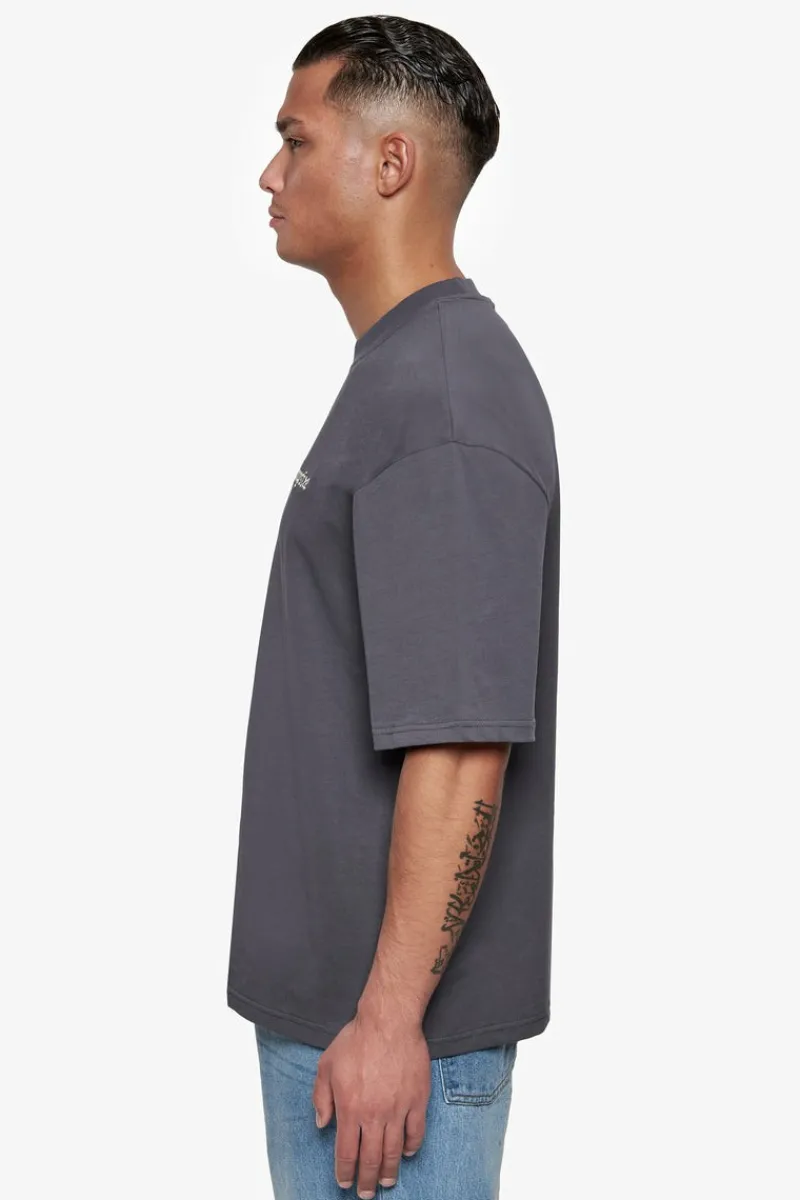 T-Shirt<Dropsize Heavy Oversize Embo T-Shirt Dark Grey