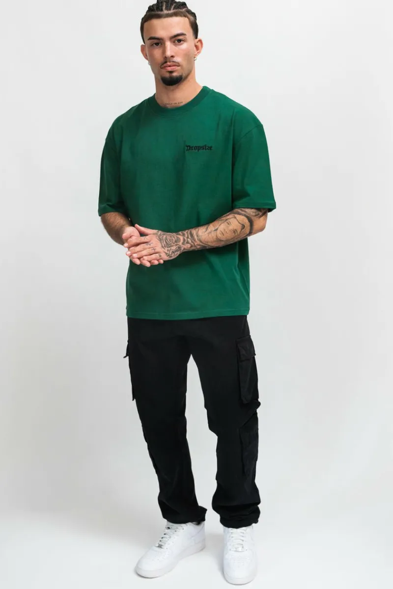 T-Shirt<Dropsize Heavy Oversize Embo T-Shirt Green