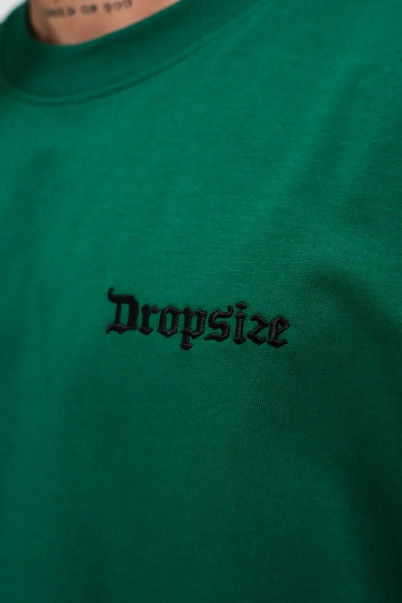 T-Shirt<Dropsize Heavy Oversize Embo T-Shirt Green