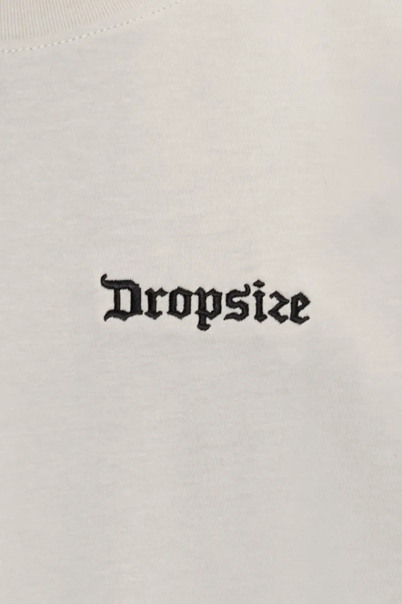 T-Shirt<Dropsize Heavy Oversize Embo T-Shirt Light Grey