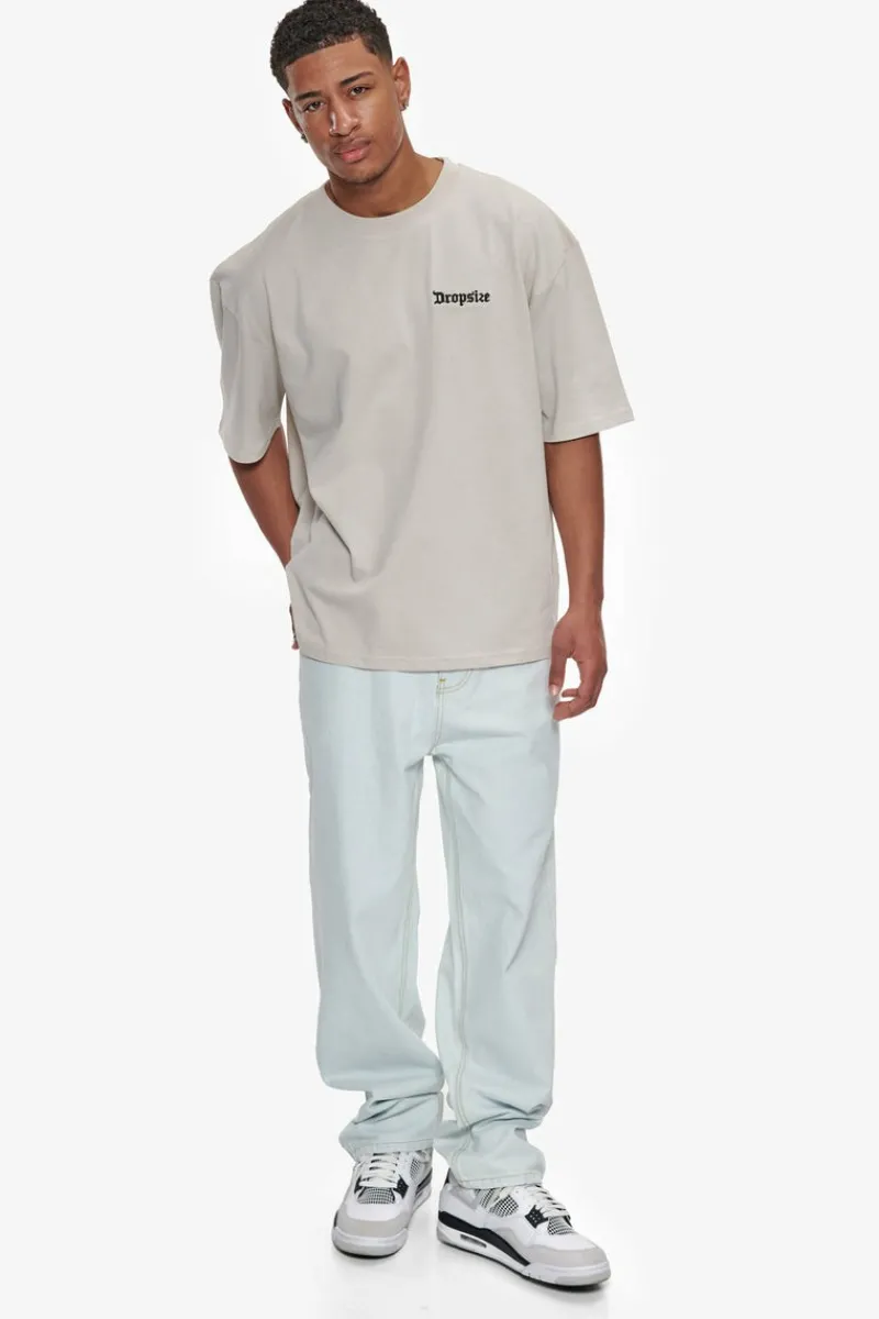 T-Shirt<Dropsize Heavy Oversize Embo T-Shirt Light Grey