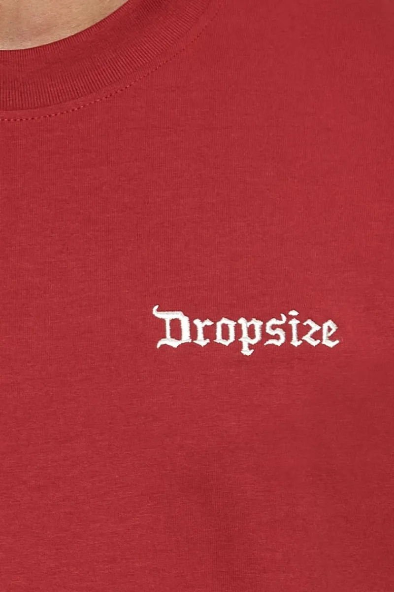 T-Shirt<Dropsize Heavy Oversize Embo T-Shirt Red