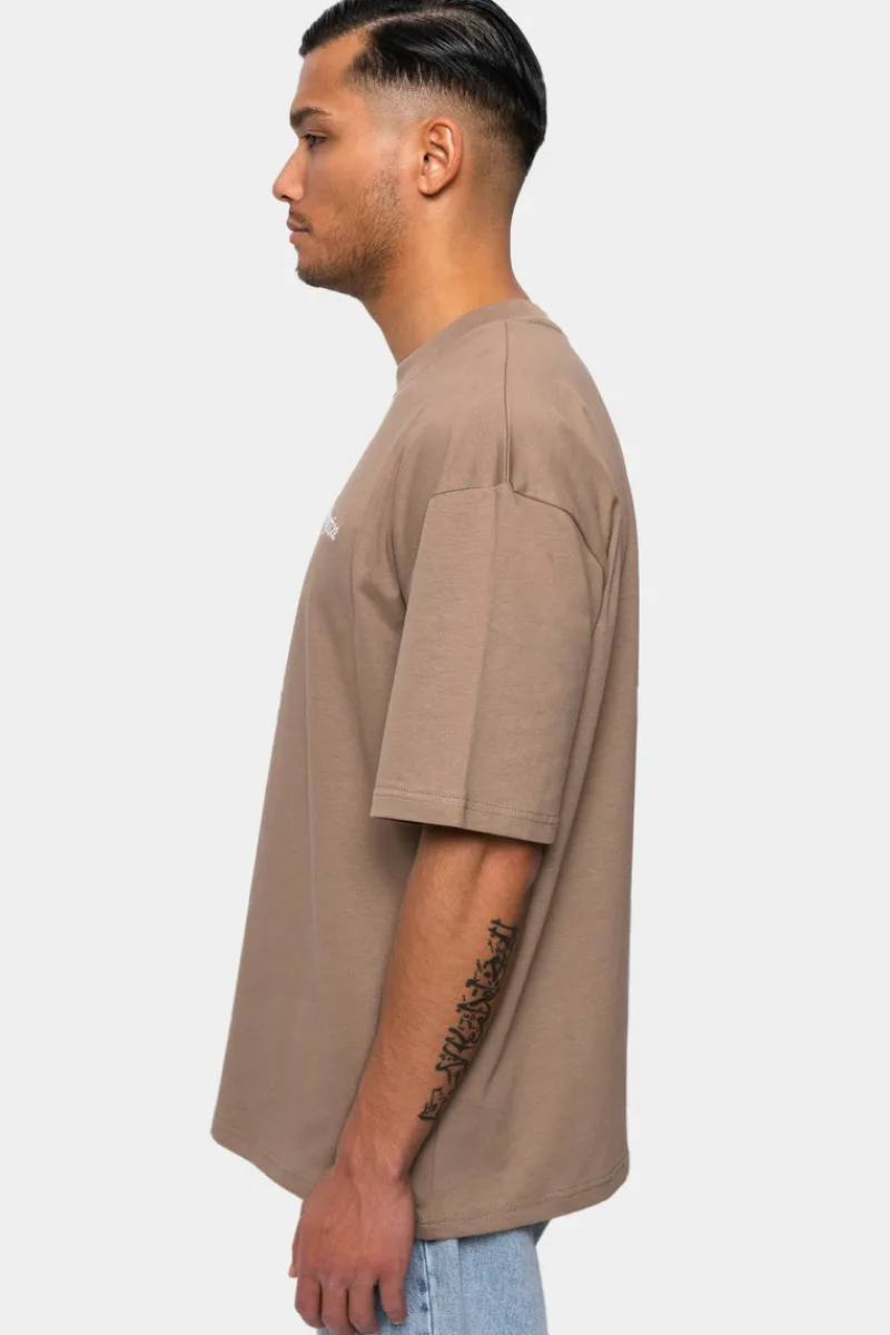 T-Shirt<Dropsize Heavy Oversize Embo Tshirt Silver Mink