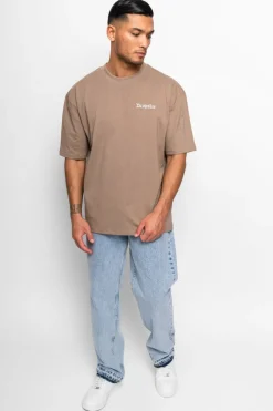 T-Shirt<Dropsize Heavy Oversize Embo Tshirt Silver Mink
