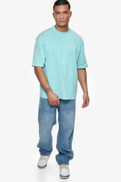 T-Shirt<Dropsize Heavy Oversize Embo T-Shirt Turquois