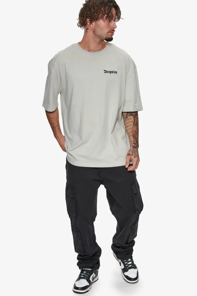 T-Shirt<Dropsize Heavy Oversize Embo T-Shirt V3 Quite Grey