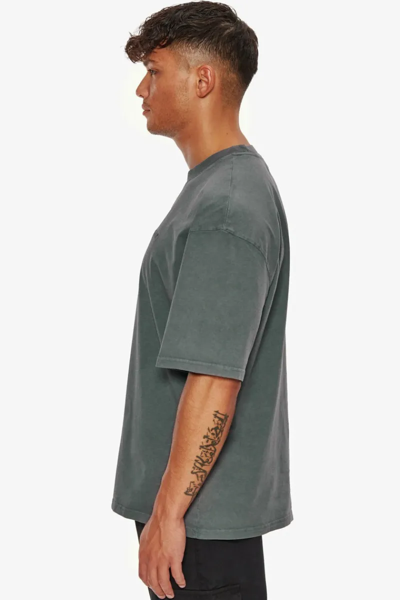T-Shirt<Dropsize Heavy Oversize Embo T-Shirt Washed Grey