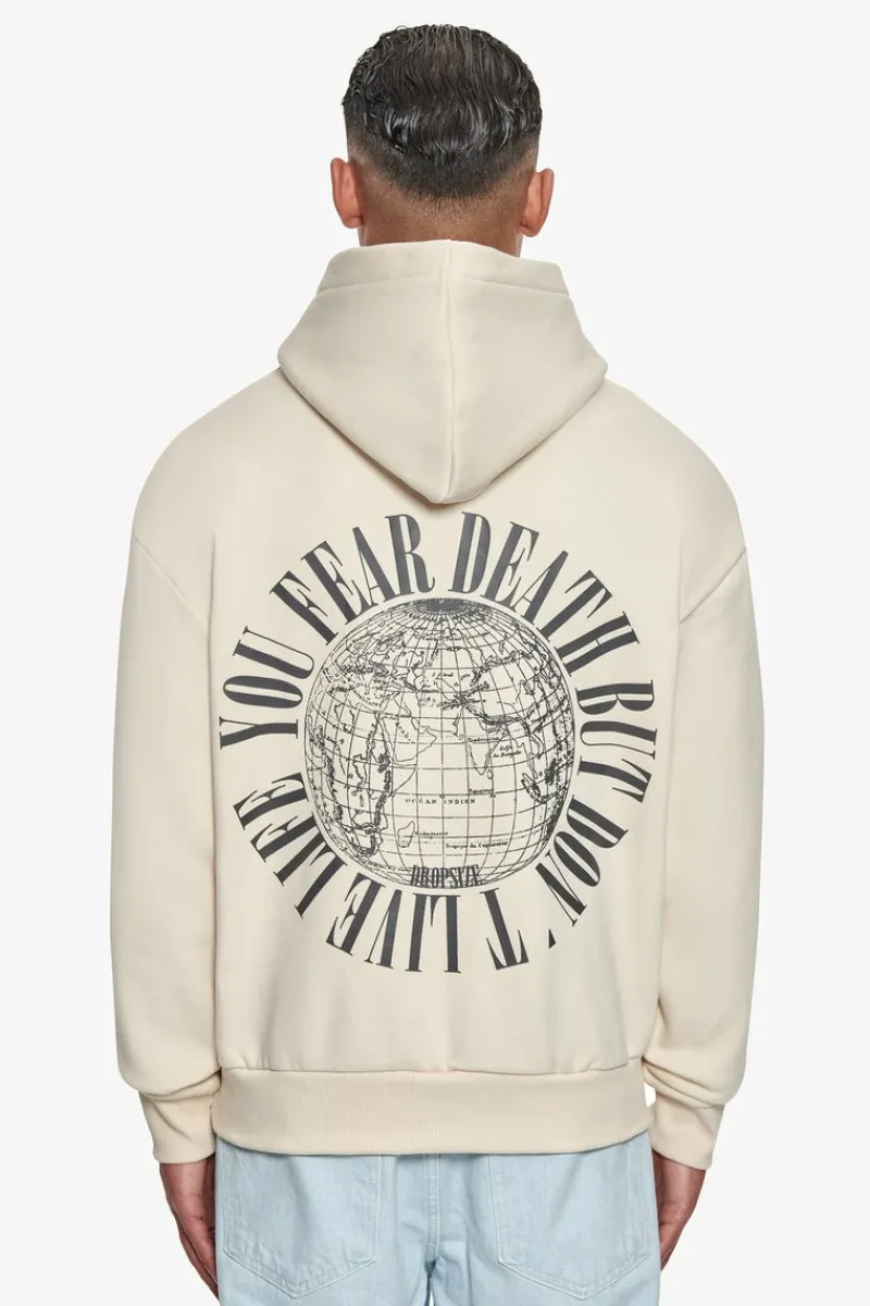 Hoodie<Dropsize Heavy Oversize Fear Death Hoodie Coconut Milk