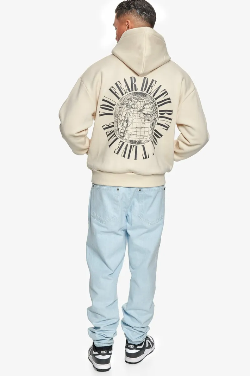 Hoodie<Dropsize Heavy Oversize Fear Death Hoodie Coconut Milk