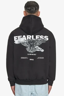 Hoodie<Dropsize Heavy Oversize Fearless Hoodie Black
