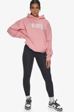 Frauen<Dropsize Heavy Oversize Front Logo Hoodie Pink