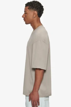 T-Shirt<Dropsize Heavy Oversize Front Rubber Patch T-Shirt Stone