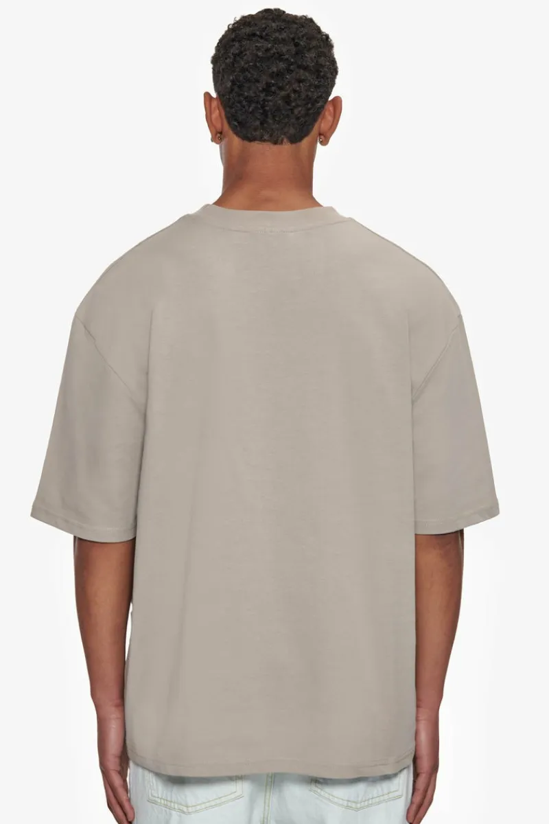 T-Shirt<Dropsize Heavy Oversize Front Rubber Patch T-Shirt Stone