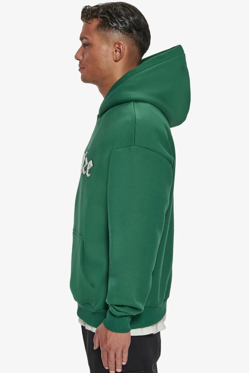 Hoodie<Dropsize Heavy Oversize Frottee Embo Hoodie Washed Green / Cream
