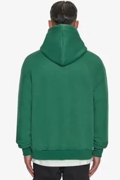 Hoodie<Dropsize Heavy Oversize Frottee Embo Hoodie Washed Green / Cream