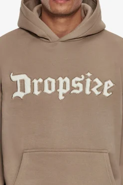Hoodie<Dropsize Heavy Oversize Frottee Embo Hoodie Silver Mink