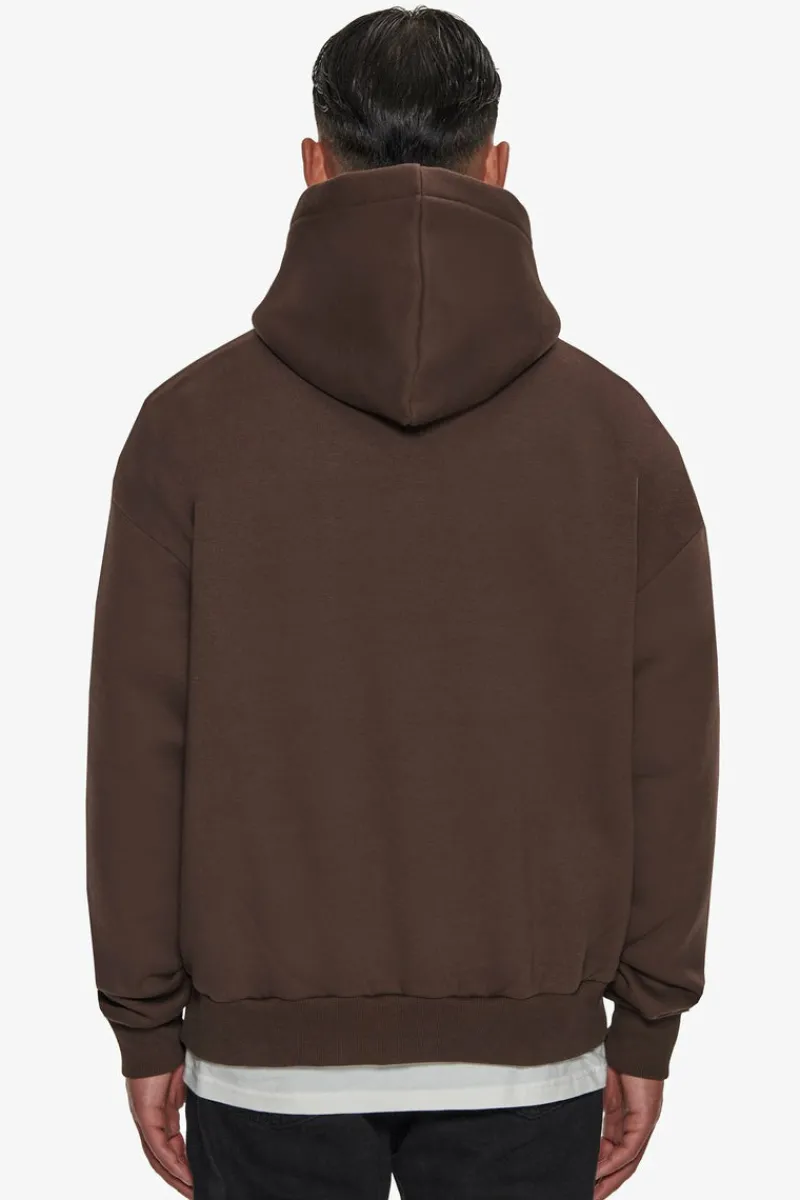 Hoodie<Dropsize Heavy Oversize Frottee Embo Hoodie Chocolate / Cream