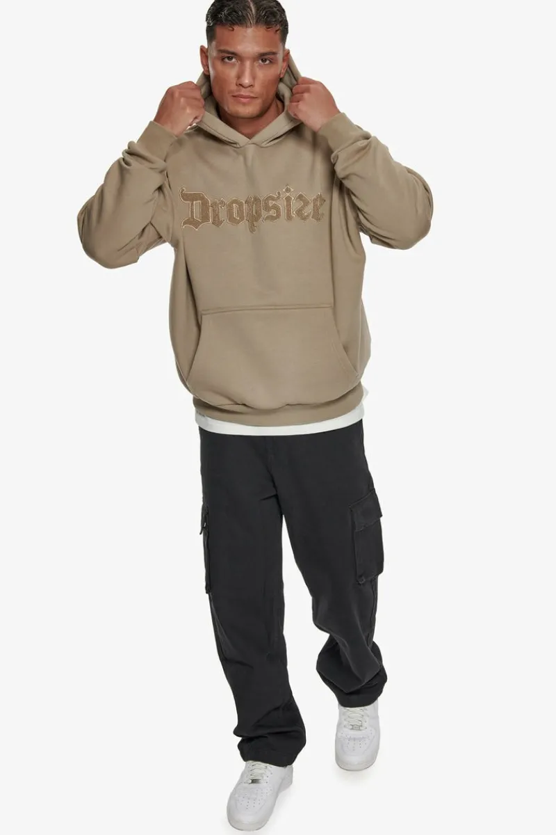 Hoodie<Dropsize Heavy Oversize Frottee Embo Hoodie Weathered Teak