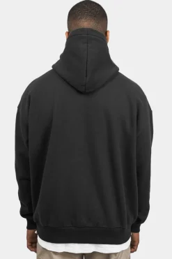 Hoodie<Dropsize Heavy Oversize Frottee Embo Hoodie Washed Black