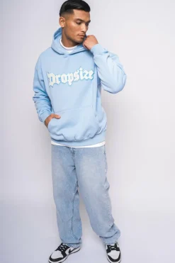 Hoodie<Dropsize Heavy Oversize Frottee Embo Hoodie Baby Blue