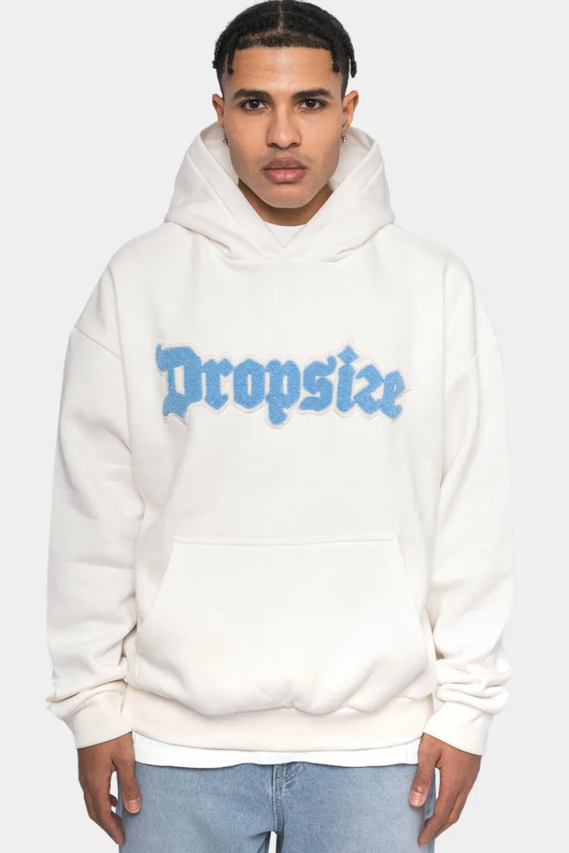 Hoodie<Dropsize Heavy Oversize Frottee Embo Hoodie Cream White