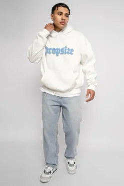 Hoodie<Dropsize Heavy Oversize Frottee Embo Hoodie Cream White