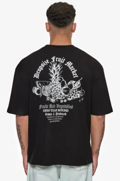 T-Shirt<Dropsize Heavy Oversize Fruit Market T-Shirt Black