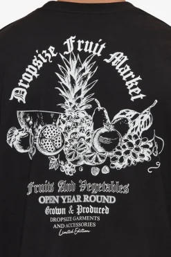 T-Shirt<Dropsize Heavy Oversize Fruit Market T-Shirt Black
