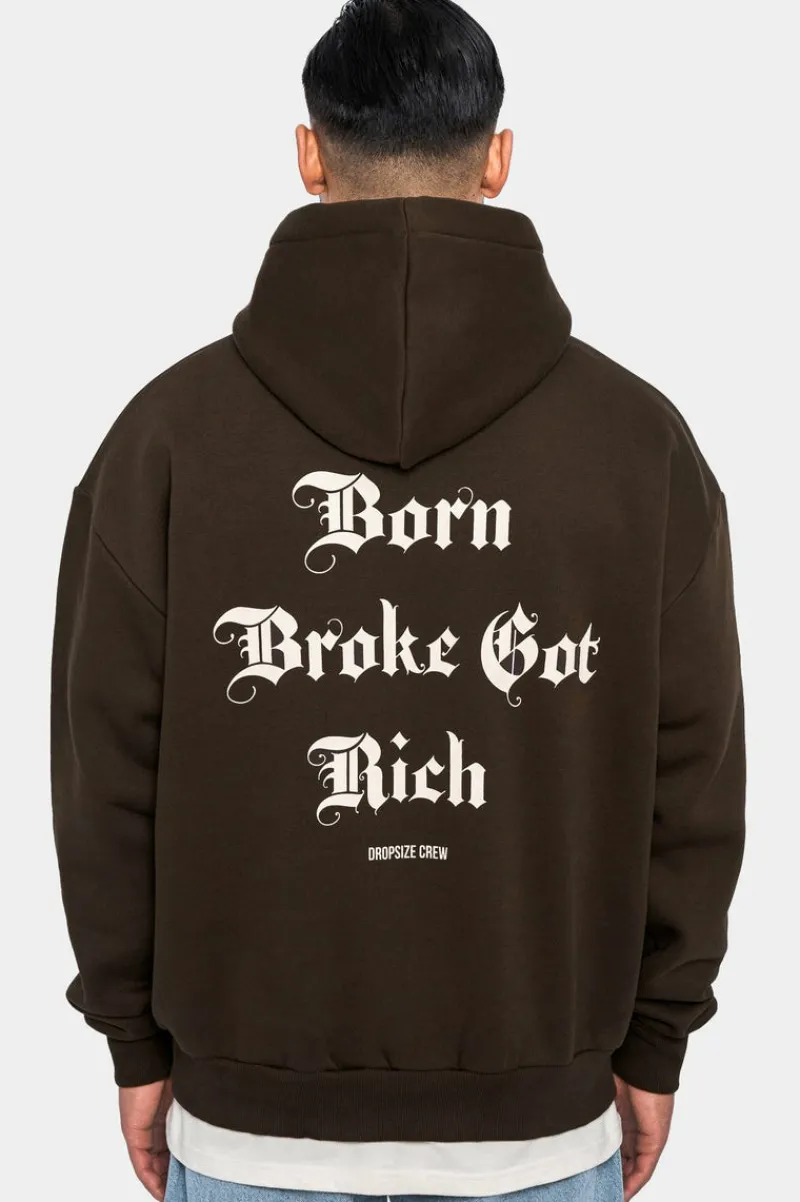 Hoodie<Dropsize Heavy Oversize Got Rich Hoodie Chocolate