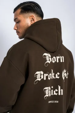 Hoodie<Dropsize Heavy Oversize Got Rich Hoodie Chocolate